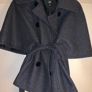 Belted cape coat!